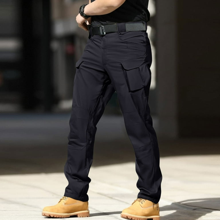 Homeyce Work Pants for Men Ripstop Elastic Waist Pants Breathable