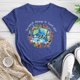 thumbnail image 1 of El mundo pertenece a los que leen camiseta tee Retro azul XL FLhrweasw  Para estrenar, 1 of 1