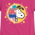 thumbnail image 3 of Peanuts - Snoopy Graffiti Peek - Toddler & Youth Girls Short Sleeve Graphic T-Shirt, 3 of 6