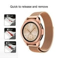 thumbnail image 6 of FIEWESEY Band Compatible with Samsung Galaxy Watch 4/Active 2 40mm 44mm/Gear S2 Classic/Galaxy Watch 5 40mm 44mm/Watch 5 pro 45mm,20mm Milanese Mesh Woven Stainless Steel Watchband Strap(Rose Gold), 6 of 7