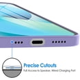 thumbnail image 7 of JETech Ultra Slim (0.35mm Thin) Case for iPhone 13, 6.1-Inch, Camera Lens Cover Full Protection, Lightweight, Matte Finish PP Hard Minimalist Case, Support Wireless Charging (Purple), 7 of 7