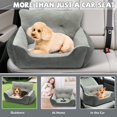 thumbnail image 5 of Dog Car Seat for Small Dogs, Portable Dog Booster Seat for Car with Clip-On Safety Leash, Soft Dog Seat for Car, Pet Car Seat for Small Pets Up to 25lbs, 5 of 6
