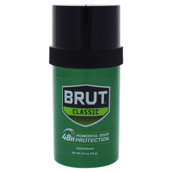 Brut Classic Round Stick Deodorant for Men, Powerful Odor Protection, 2.7 oz
