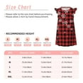 thumbnail image 5 of Lafuoo Red Buffalo Plaid Pattern Girls' Small Flying Sleeve Nightdress, Suitable for Girls' Round Neck Pajamas and Robes-Small, 5 of 9