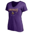 thumbnail image 2 of Women's Purple Minnesota Vikings Live For It V-Neck T-Shirt, 2 of 3
