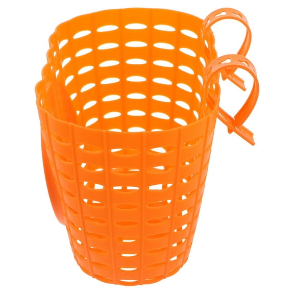 BEADCEST Bicycle Front Basket Orange Plastic For Children Bicycles 1Pack 7.9x5.8x4.8in