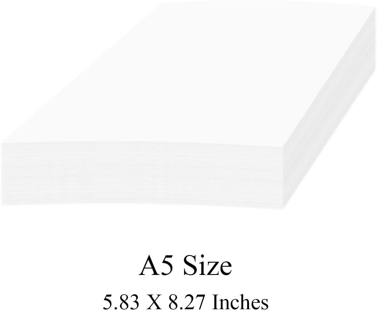 Writing Printing Cover Cardstock A4 Premium White Card Stock Paper 210 x 297 mm Great for Copy 8.27 x 11.69 176gsm | 65lb 50 Sheets per Pack
