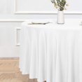 thumbnail image 2 of LAICAIW Round Tablecloth-120 Inch-Water Resistant Spill Proof Washable Polyester Table Cloth Decorative Fabric Table Cover for Dining Table, Buffet Parties and Camping, White, 2 of 7