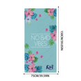 thumbnail image 5 of Beach Pool Summer Water Swimming Towel Blanket Bath Microfiber Ocean Style Beach Towel Absorbent Quick Dry Large Soft Gym Yoga Microfiber Ocean Style 150*75 Inch,1PC, 5 of 6