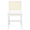 thumbnail image 6 of SAFAVIEH Couture Colette Modern Linen Solid Dining Side Chair, White/Natural (Set of 2), 6 of 16