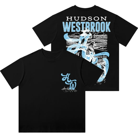 Hudson Westbrook Cowboy Wash Tee 2025 Summer Tour Merch Unisex Fashion Short Sleeve T-Shirts