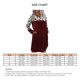 thumbnail image 5 of Vestido de cuello redondo para mujer, manga larga, estampado de leopardo, franjas de color, suelto, cómodo, bolsillo lateral, vestido femenino, rojo vino L, 5 of 5