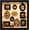 White, variant on DIY Mini Museum Shadow Box Kit, 9 Frames & 7 Figurines, Photo Display for Him & Her