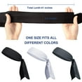 thumbnail image 2 of 3 Pack Head Tie Headbands for Men, Tennis Karate & Ninja Headbands, Athletic Sweatbands for Men Women, 2 of 7