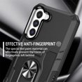 thumbnail image 5 of Allytechgroup for Samsung Galaxy S24 FE Case with Stand, [Built-in Kickstand] Support Magnetic Car Phone Mount Military Grade Drop Protection Phone Case for Samsung Galaxy S24 FE, Black, 5 of 10