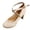 Beige, variant on Rokment High Heels Strappy Dress Shoes for Women Ladies Fashion Casual Suede Pointed Toe Platform Chunky Heeled Business Office Formal Dressy Pumps Bridal Spring Fall Pink Size 8