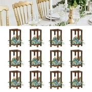 12 Pcs Wooden Wedding Lantern Centerpiece, Farmhouse Decor, Country Barn Wedding