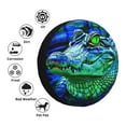 thumbnail image 2 of Kdxio Colorful Stained Glass Crocodile for Tire Cover Wheel Protectors Tyre Covers Weatherproof Wheel Covers Universal Fit for Trailer Rv SUV Truck Camper Travel Trailers 14 inch, 2 of 5