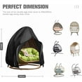 thumbnail image 2 of MISSMILE Patio Furniture Covers,210D Waterproof Double Egg Outdoor Chair Cover with Zipper,Furniture Covers for UV Protection,Black, 2 of 5