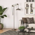 thumbnail image 2 of Henn&Hart 25" Aged Steel Metal Floor Lamp, 2 of 8
