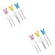 thumbnail image 2 of Yuarrent Palillos de metal Patrón de dibujos animados Niños Acero inoxidable Comedor profesional Utensilio de entrenamiento Prop puntos Vajilla Rosa/Amarillo/Azul 2piezas Yuarrent CBP352433, 2 of 6