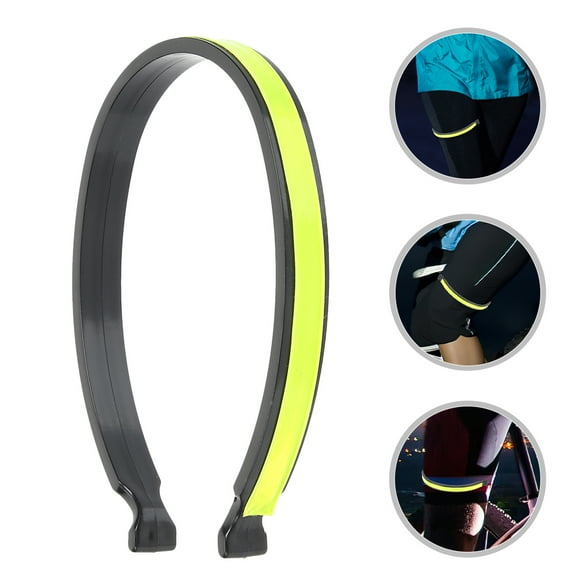 Hemobllo 4Pcs Bicycle Trousers Clips Reflective Strap High Visibility For Cycling