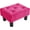 Hot Pink, variant on Small Foot Stool Ottoman, Velvet Ottoman Foot Rest with Legs, Rectangle Foot Rest for Couch, Footstools and Ottomans Small for Living Room and Entryway (Olive Green)