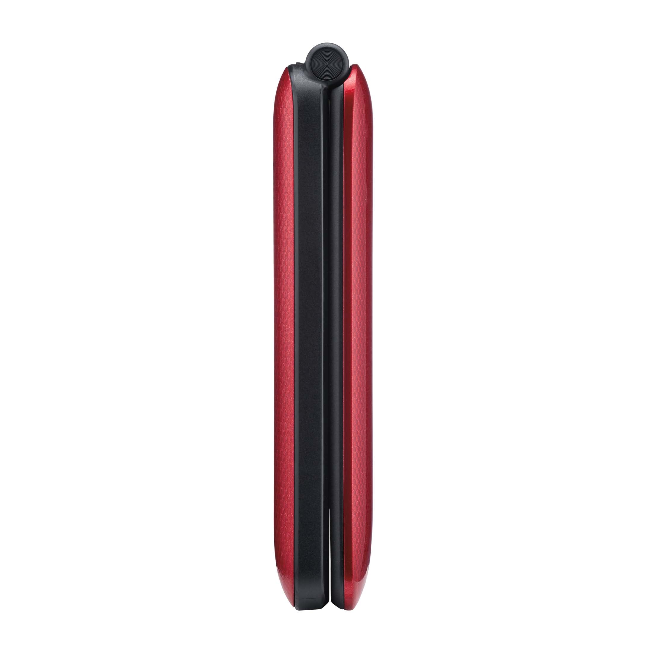 Consumer Cellular, Link II, Red - Flip phone