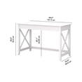 thumbnail image 4 of Pemberly Row Contemporary 48W Writing Desk in Pure White Oak, 4 of 7