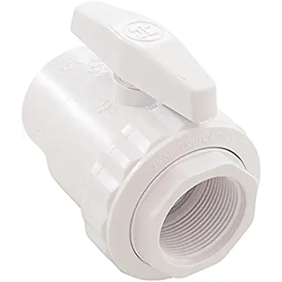 Hayward SP0722, White PVC 1 x 1/2" Ball Valve