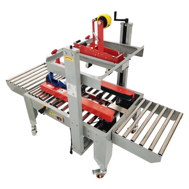 INTBUYING Machine Automatique de Scellage de Ruban Boîte Scelleuse de Carton Double Rabat 110V 3.15 Pouces-19.68 Pouces