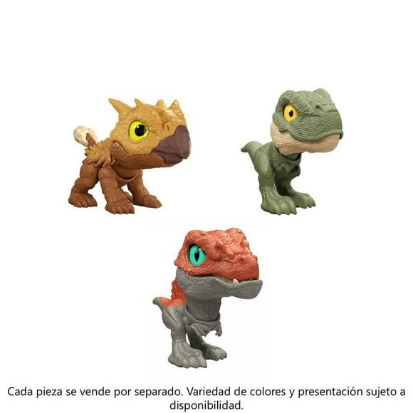 Dinosaurio de Juguete Jurassic World Pequeños Mordedores Feroces Varios Modelos 1 pieza