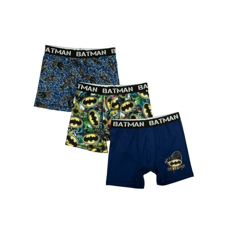 Batman Poly Boxer Briefs, 3 Pack (Big Boys & Little Boys)