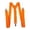 Orange, variant on Fashion British Style Solid Color Y-Shaped Suspenders for Women, Adjustable Elastic Band with Metal Clip On Braces