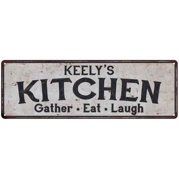 KEELY's Kitchen Gift Rustic Chic Decor Gift 6x18 Sign 206180051265