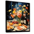 thumbnail image 2 of Designart "Picnicking In Bordeaux, France" Meals & Picnics Floater Framed Canvas Prints, 2 of 5