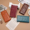 thumbnail image 5 of Women's Wallet Leather RFID Blocking Trifold Ladies Purse Embossed long Clutch Card Holder Phone Checkbook Organizer, 5 of 6