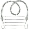thumbnail image 1 of Miangastore Curtain Strap Buckle Simple Design Grey Tiebacks 6Pcs 30x0.3In, 1 of 9