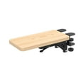thumbnail image 3 of Bunblic Computer Arm Bracket Extension Board Sturdy Mouse Arm Support Foldable Armrest Rack Elbow Support for Desk Desktop Home Table Light Brown, 3 of 8