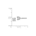 thumbnail image 2 of 2/3 Carat (Ctw SI2-I1, G-H-I) Princess Cut Diamond Solitaire Stud Earrings in 14K White Gold for Women, 2 of 4