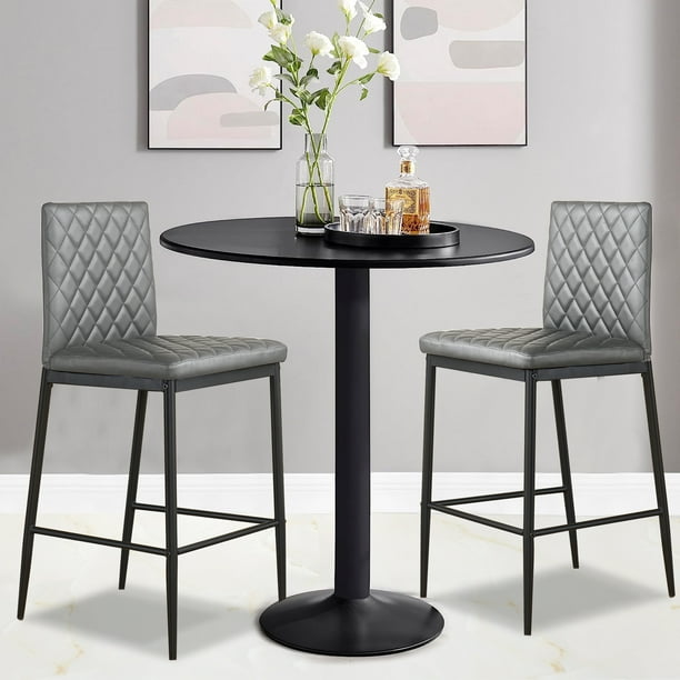 SESSLIFE Bar Stools Set of 2, Kitchen Breakfast Bar Stools with