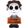 3 1/2' Halloween's Michael Myers w/ Banner by Gemmy Inflatable