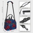 thumbnail image 2 of Fotbe Red White Blue Fireworks Bolsa de Almuerzo con Estampado, Lonchera Aislada, Contenedores de Comida Reutilizables Tipo Cooler a Prueba de Fugas, 2 of 7