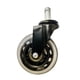 thumbnail image 3 of Rueda universal de PU de 3 pulgadas con clip de seguridad, rueda negra con soporte de carga fuerte, rueda transparente, silla de oficina, rueda silenciosa, 1 unidad Rojo Verde, 3 of 5