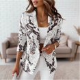 thumbnail image 4 of BODOAO Women's 2026 Trendy Long Sleeve Blazer Jacket with Various Prints, Versatile Double Breasted Suit Coat for Business Casual Office, Work, Party and Daily Wear Outfits Black L, 4 of 6