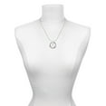 thumbnail image 3 of Delight Jewelry Silvertone Wishbone Gymnastics Ring Charm Necklace, 18", 3 of 4