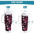 thumbnail image 3 of 30oz Valentine''s Day Heart Stainless Steel Vacuum Insulated Tumbler Superior Drinking Cup with Lid and Straw,Insulated Cup for Water, Iced Tea or Coffee Smoothie 21342899, 3 of 6