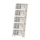 thumbnail image 5 of Gabinete de almacenamiento plegable Cajas de almacenamiento plegables Ligero Moderno con ruedas Contenedores de almacenamiento para sala de estar Casa 5 capas 45 cm, 5 of 10