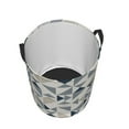 thumbnail image 4 of YFYANG Waterproof Laundry Hamper, Triangle Striped Abstract Pattern Laundry Basket Oxford Fabric with Handle Foldable, S, 4 of 8