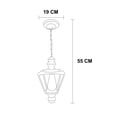 thumbnail image 5 of Lámpara De Techo Luz Ideal Farol Colgante 4 Lados Negro., 5 of 5
